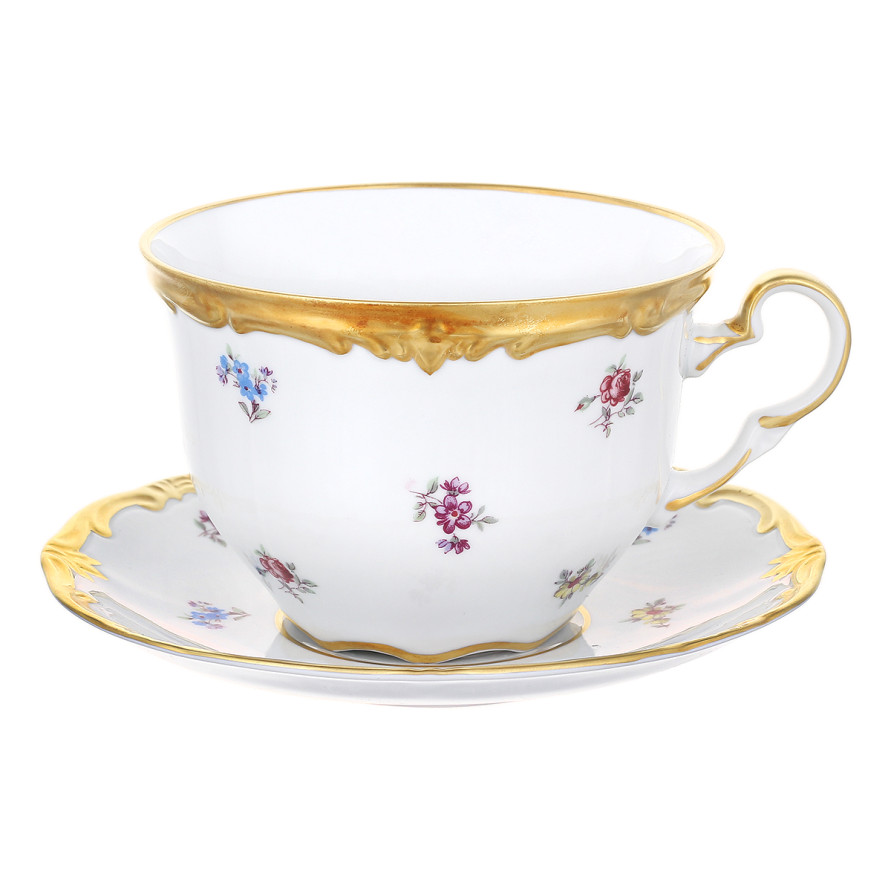 Набор для капучино 400мл на 1перс.2пред.&quot;Мейсенский цветок&quot;