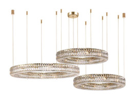 Горизонтальная композиция Newport 8550 из трех колец золото №179 S8550_179G