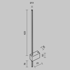 Бра Maytoni Technical Pars C070WL-L6B3K
