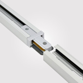 Коннектор прямой Hesby Lighting Skylite для накладного шинопровода 220В, белый HSBL_0029
