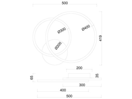 Потолочная светодиодная люстра Arte Lamp Sierra A2211PL-2BK