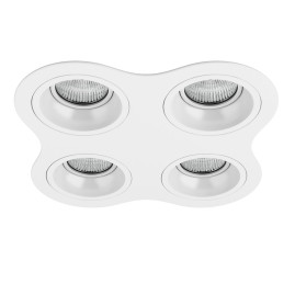 Комплект из светильников и рамки Lightstar Domino Round (214646+214606+214606+214606+214606) D64606060606