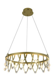 Люстра подвесная Alfa Light F3924-83 GOLD 50W ?60*H15 0
