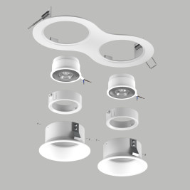Комплект со светильником Lightstar Domino Round (214626+214606+214606+214006+214006) D6260606WMOD