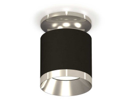 Комплект накладного светильника Ambrella light Techno Spot XS7402082 SBK/PSL черный песок/серебро полированное (N7927, C7402, N7032)