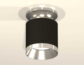 Комплект накладного светильника Ambrella light Techno Spot XS7402082 SBK/PSL черный песок/серебро полированное (N7927, C7402, N7032)