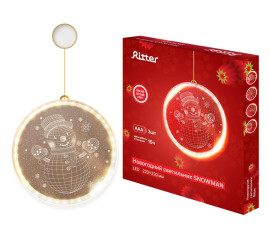 Автономный рождественский светильник Ritter SNOWMAN 3D 3хAAA 29231 9