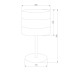 Настольная лампа TK Lighting 5056 Tago White