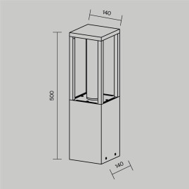 Ландшафтный светодиодный светильник Maytoni Outdoor Expo O480FL-L12B3K