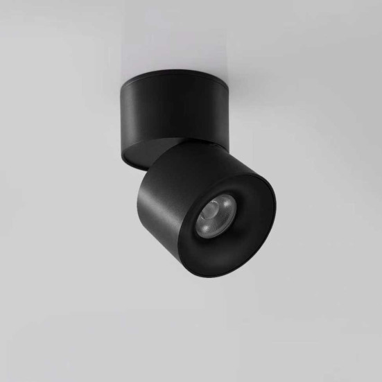 Светильник накладной iLedex Metrica 115-12W-D70-4K-55DG-BK