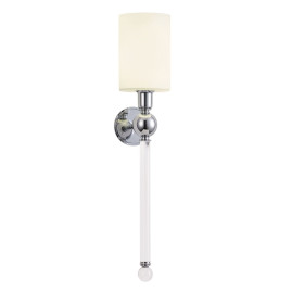Бра Crystal Lux Mirabella AP1 Chrome/White