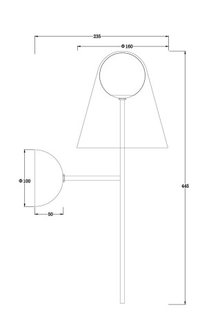 Бра Freya Doublety FR5382WL-01BS