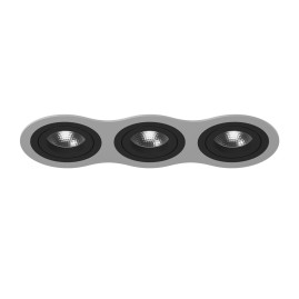 Комплект из светильника и рамки Lightstar Intero 16 (217639+217607+217607+217607) i639070707
