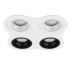 Комплект из светильников и рамки Lightstar Domino Round (214646+214606+214606+214607+214607) D64606060707