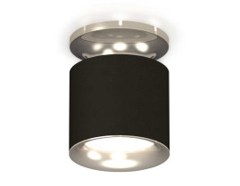 Комплект накладного светильника Ambrella light Techno Spot XS7402083 SBK/PSL черный песок/серебро полированное (N7927, C7402, N7012)