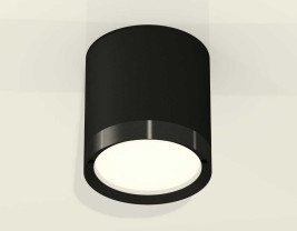 Комплект накладного светильника Ambrella light XS8142002 SBK/PBK черный песок/черный полированный GX53 (C8142, N8113)