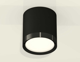 Комплект накладного светильника Ambrella light XS8142002 SBK/PBK черный песок/черный полированный GX53 (C8142, N8113)