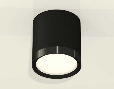 Комплект накладного светильника Ambrella light XS8142002 SBK/PBK черный песок/черный полированный GX53 (C8142, N8113)