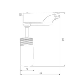 Трековый светодиодный светильник Elektrostandard Riffe 9W 4200K 85512/01 a061662