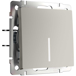 Выключатель одноклавишный с подсветкой (дымчатый) W1210104/ a069448