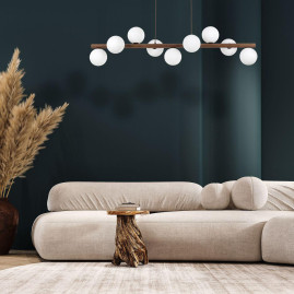 Подвесная люстра TK Lighting 10273 Estera Wood
