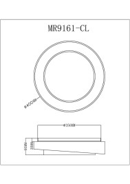 Потолочный светодиодный светильник MyFar Ceiling Rhea MR9161-CL