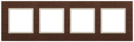 Рамка 4-постовая ЭРА Elegance 14-5304-09 Б0034586