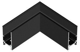 Коннектор угловой Hesby Lighting ElDeko для накладного шинопровода, чёрный HSBL_0053