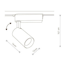 Трековый светодиодный светильник Nowodvorski Profile Iris 9008