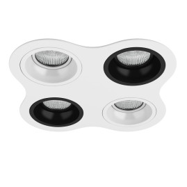 Комплект из светильников и рамки Lightstar Domino Round (214646+214606+214607+214606+214607) D64606070607