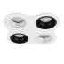 Комплект из светильников и рамки Lightstar Domino Round (214646+214606+214607+214606+214607) D64606070607