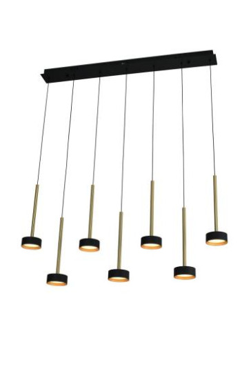 Люстра подвесная Alfa Light F3924-85 black 55W 100*10*H 150
