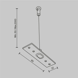 Подвес Maytoni Technical Exility (2 шт) TRA034SW-2W