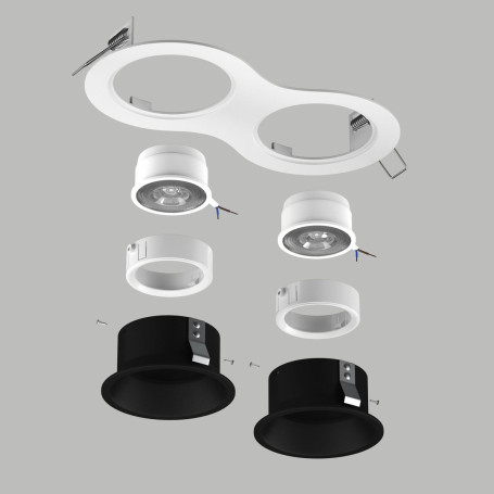 Комплект со светильником Lightstar Domino Round (214626+214607+214607+214006+214006) D6260707WMOD