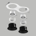 Комплект со светильником Lightstar Domino Round (214626+214607+214607+214006+214006) D6260707WMOD