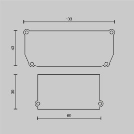 Заглушка Maytoni Technical (4 шт) ALM012EC-SC-B