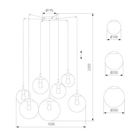 Подвесная люстра TK Lighting 4794 Esme