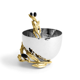 Чаша с ложкой Michael Aram &quot;Olive Branch&quot;, 325 мл, 10 см