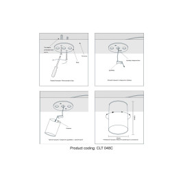 Потолочный светильник Crystal Lux CLT 048C WH