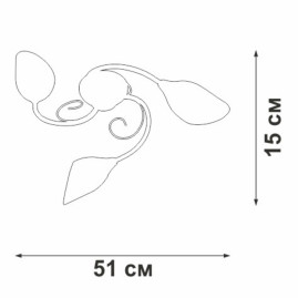 Потолочная люстра Vitaluce V3667-0/3PL