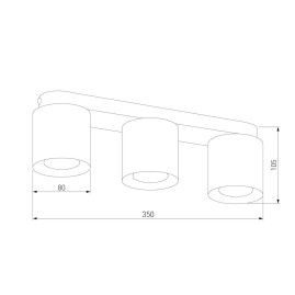 Потолочная люстра TK Lighting 3409 Vico White