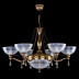Подвесная люстра Artglass Goldie VI. Light Patina