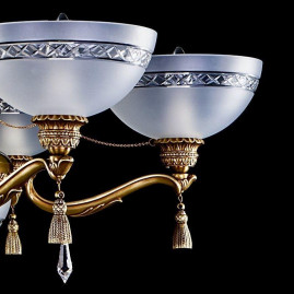 Подвесная люстра Artglass Goldie VI. Light Patina