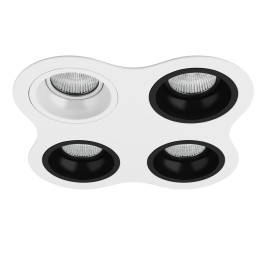 Комплект из светильников и рамки Lightstar Domino Round (214646+214606+214607+214607+214607) D64606070707