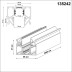 Низковольтный шинопровод Novotech для монтажа в натяжной потолок 2м IP20 48V FLUM 135242Y