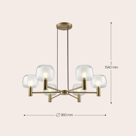 Подвесная люстра Maytoni Vision MOD411PL-06G