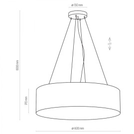 Подвесной светильник TK Lighting 1038 Rondo Granatowe