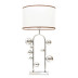 Настольная лампа Lumina Deco Fabi LDT 5528 CHR+WT