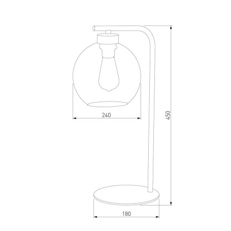 Настольная лампа TK Lighting 5102 Cubus Graphite