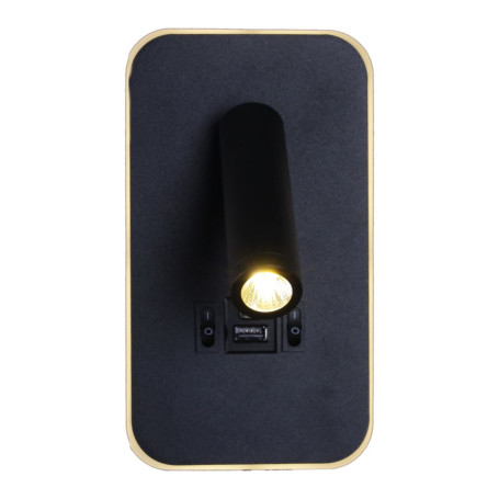 Настенный светодиодный светильник Reluce 86204-9.2-001KT LED12W+USB BK